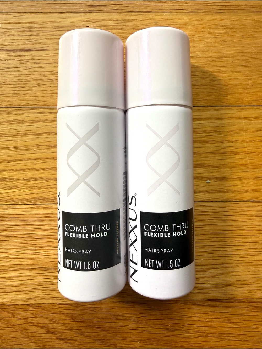 2 New Nexxus Comb Thru Flexible Hold Hairspray - 1.5 oz (travel size) each